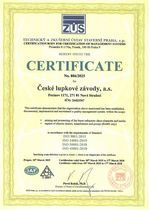 certifikát