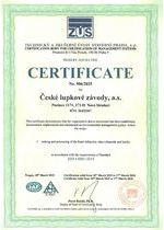 certifikát
