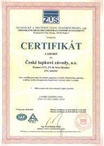 certifikát