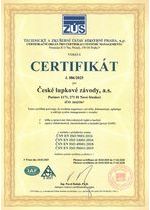 certifikát