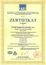 certifikát