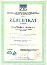 certifikát